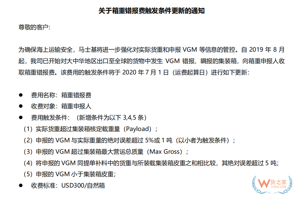 緊急擴散！目前已有企業被嚴罰！即日起，海事處開始抽查集裝箱VGM申報—貨之家
