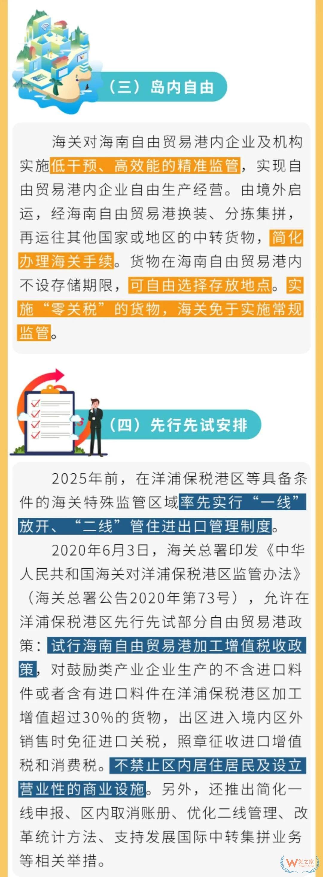 《海南自由貿易港建設總體方案》涉及海關的政策安排—貨之家
