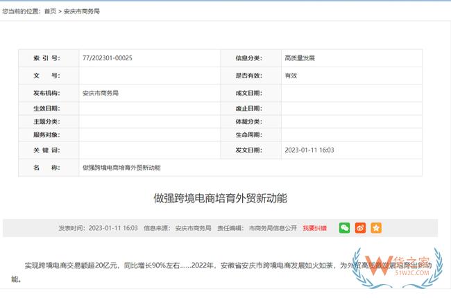 跨境政策.七十七|安慶市_安慶跨境電商綜試區關于跨境電商的扶持政策-貨之家